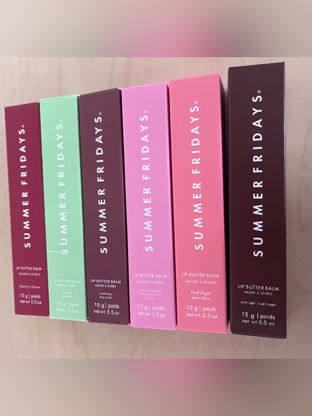 6x Summer Fridays Lip Butter Balm Set
